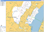 Union City  Wall Map Basic Style